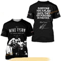 boxing Mike Tyson SIGNED 3D SHIRT black UNISEX All sizes S to 6Xl 1F2004 Unisex