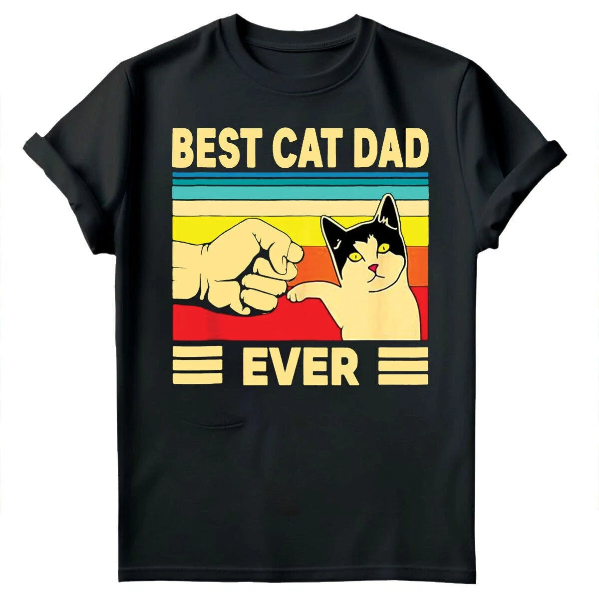 Best Cat Dad Ever Fathers Day Gift For Daddy Mens Present Birthday s #FD Unisex