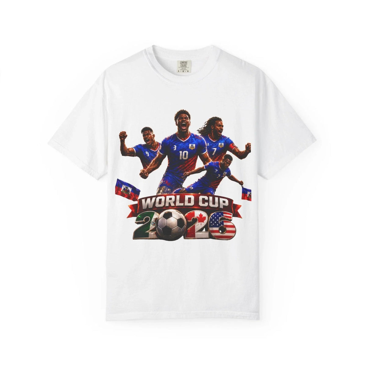 Haiti World Cup 2026 Soccer | Haitian Flag Crest Back Unisex