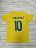 Ibrahimovic Swerige Sweden team number 10 fan jersey size S Unisex
