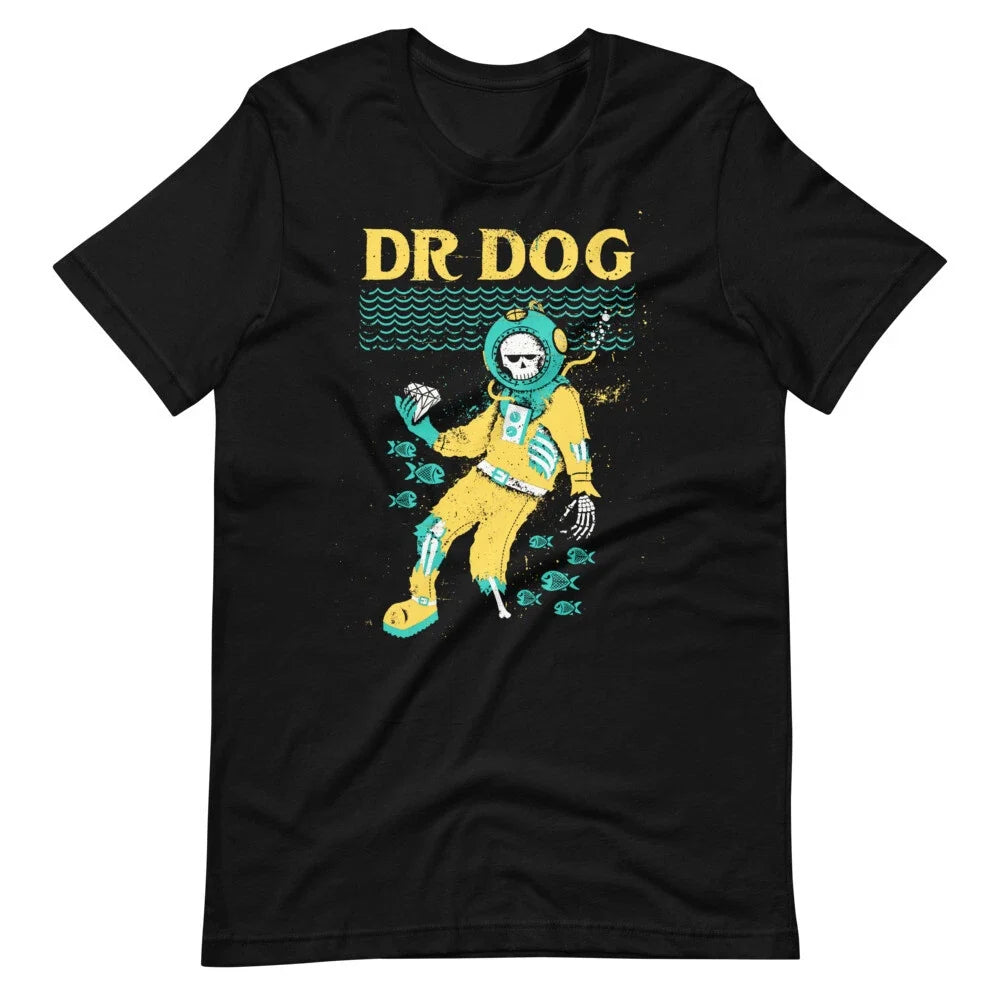 DR. DOG Concert Poster Vinyl Art Cover Black Short-Sleeve Unisex Unisex