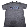 Thrasher Magazine Shirt Mens Medium Gray Flame Logo Skateboarding Tee Unisex