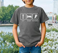 EAT SLEEP FOOTBALL SOCCER FAN DESIGN CREW NECK Cute Children Funny Unisex