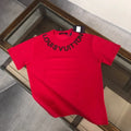 New Moncler Red Summer Crew-Neck Short-Sleeve Shirt M Unisex