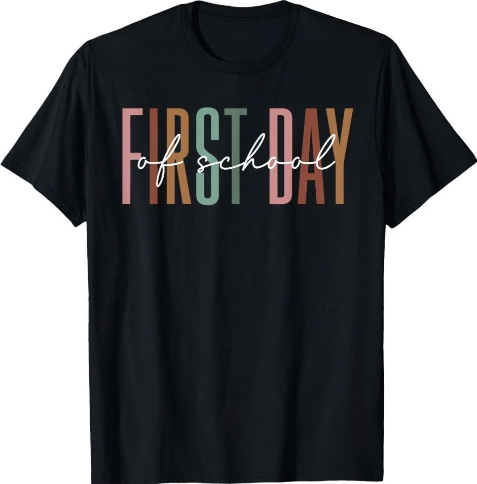 Funny First Day of School Teacher Girls Back to School Women T-Shirt