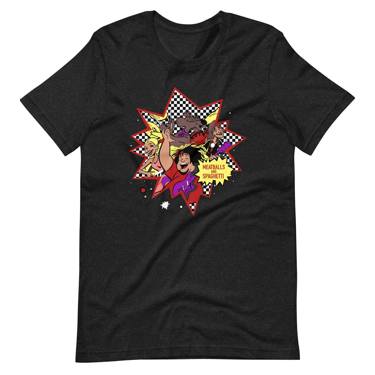 Meatball & Spaghetti 80s Retro Saturday Morning Cartoon Unisex