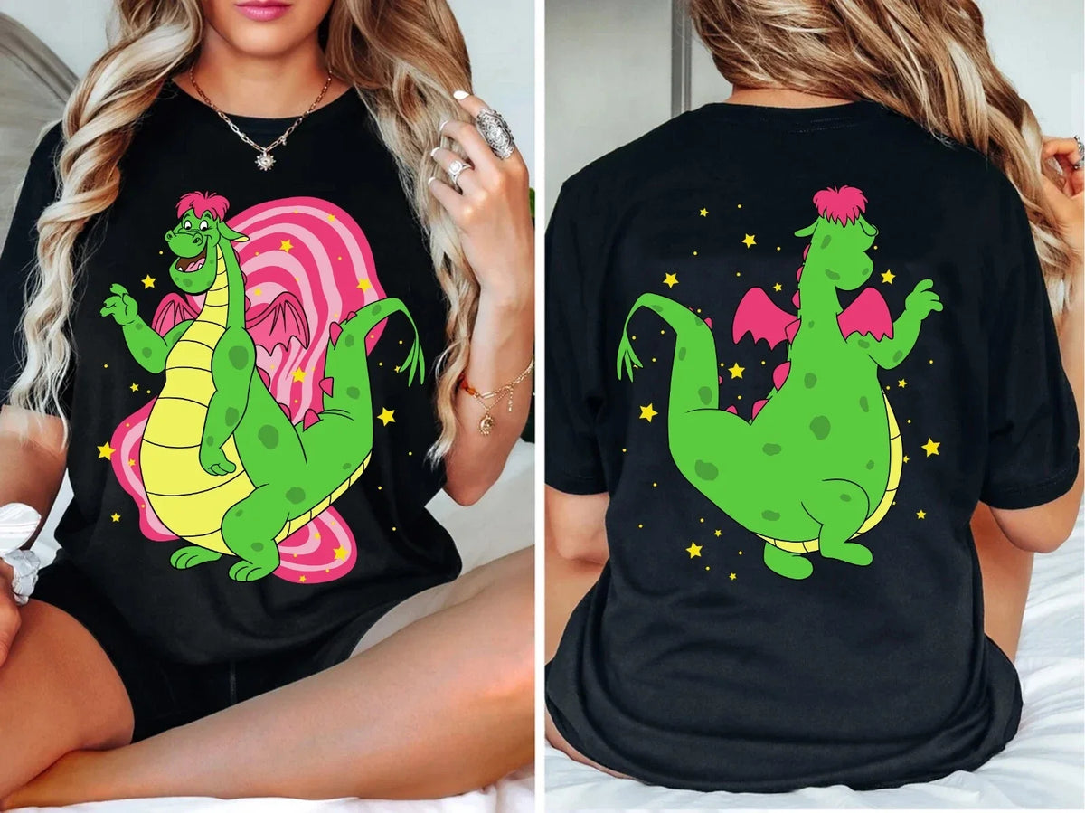 2-sided Retro Pete's Dragon Tee, Elliott The Dragon Unisex Adult Kid Tee 800966 Unisex