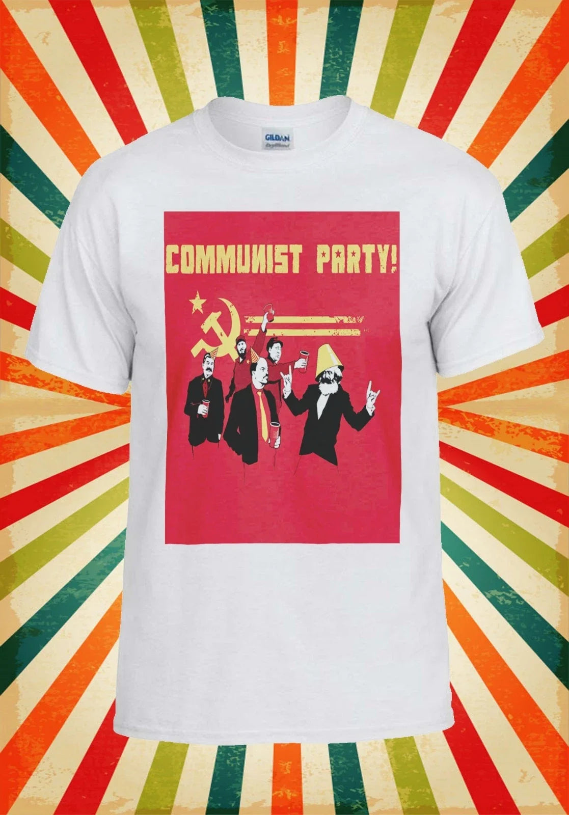 Communist Party Banksy Lenin Stalin Men Women Vest Tank Top Unisex T Shirt 686 Unisex