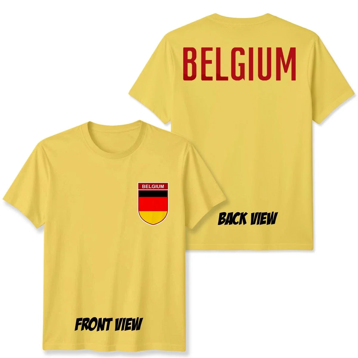 Belgium Football Unisex Kids Country Pride Soccer Tee #WC Unisex