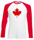 Canada International Long Sleeve Baseball T Shirt - Country Sport Flag Unisex