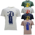 Mens Printed T Shirts 78 Regular Crew Neck Short Sleeve Beach Soft Cotton Tee Unisex