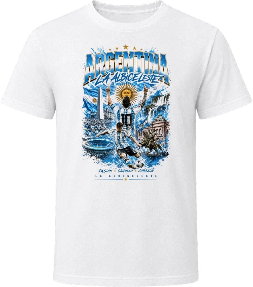 Argentina La Albiceleste Soccer Football 2026 National Pride T Shirt Unisex