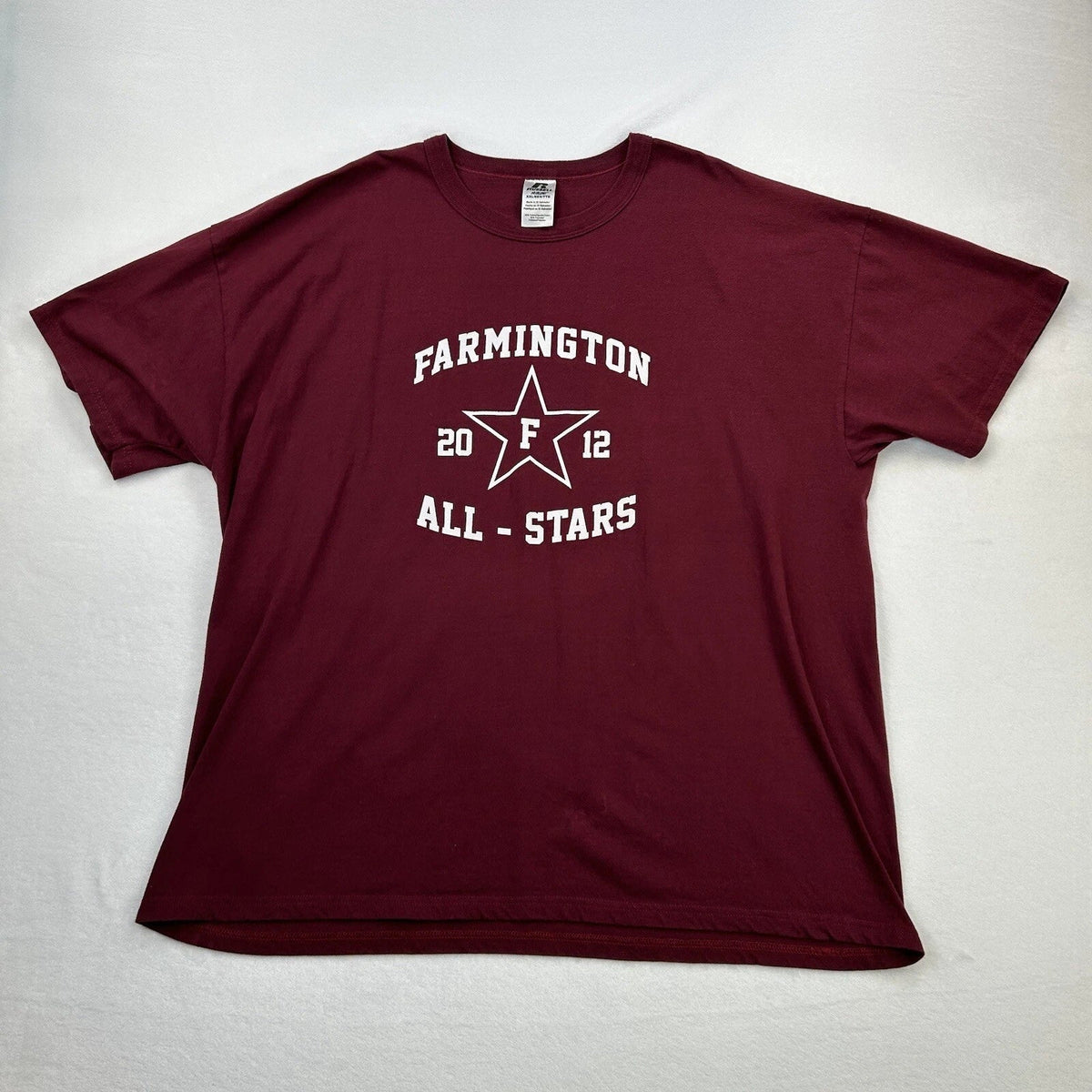 Farmington All-Star Shirt Adult 2XL XXL Red Connecticut Football Basketball Mens Unisex