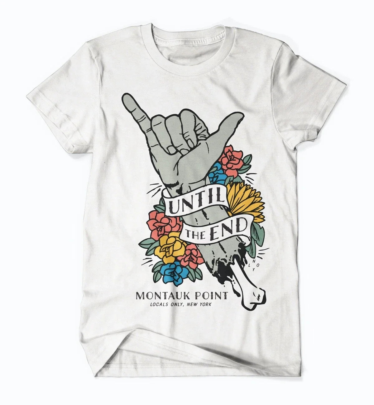 Locals Only New York Tee, 2XL Unisex, Montauk, Long Island, Surf, Ditch Plains Unisex