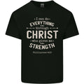 Christ Gives Me Strength Christian Jesus God Mens Cotton Tee Top Unisex