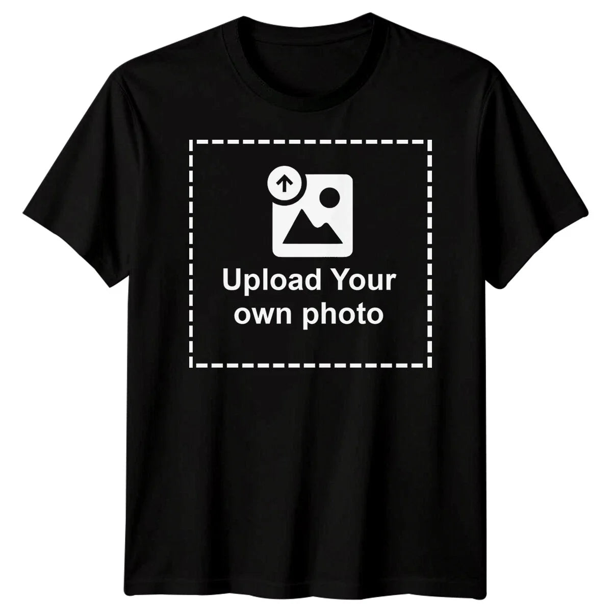 Custom Photo Upload Mens Personalised Your Photo Printed Tee Unisex