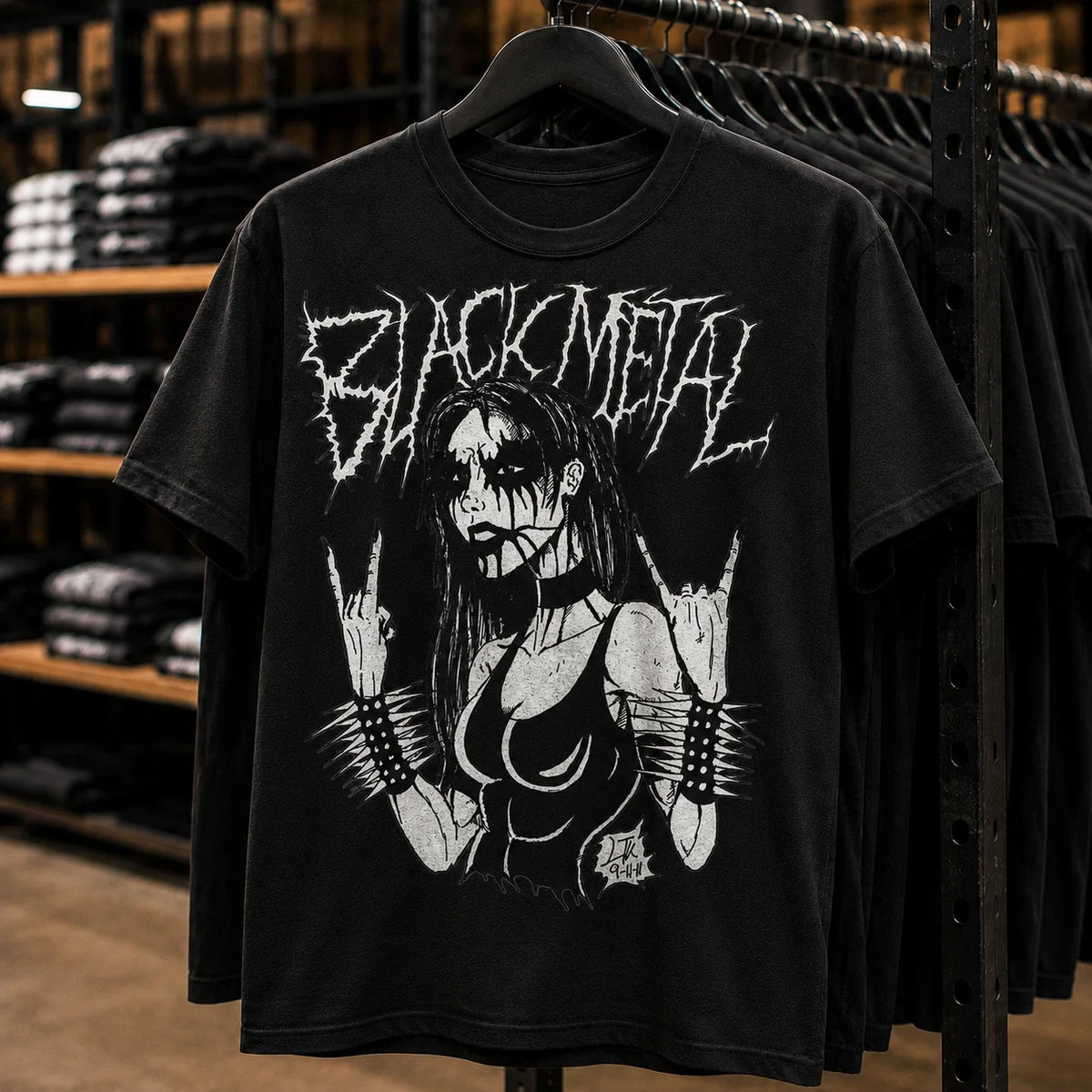 BLACK METAL Heavyweight 220GSM | Men’s Women’s Premium 100% Cotton Unisex