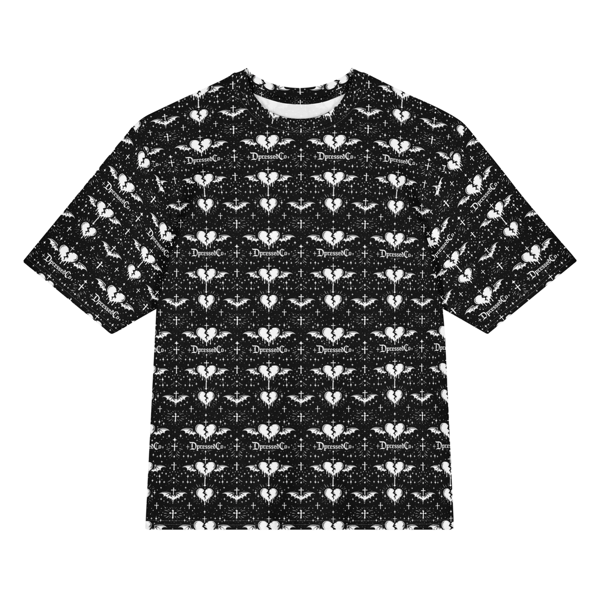 Unisex Oversized Cotton Gothic Emo Punk Alt Streetwear Unisex