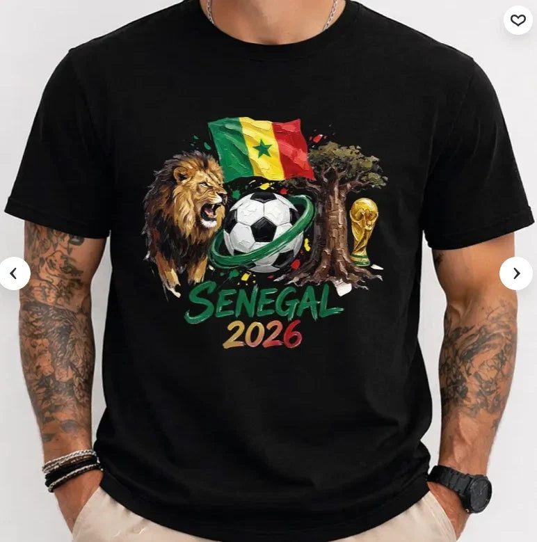 Senegal 2026 Shirt, Africa Soccer Tee, World Cup Football Unisex