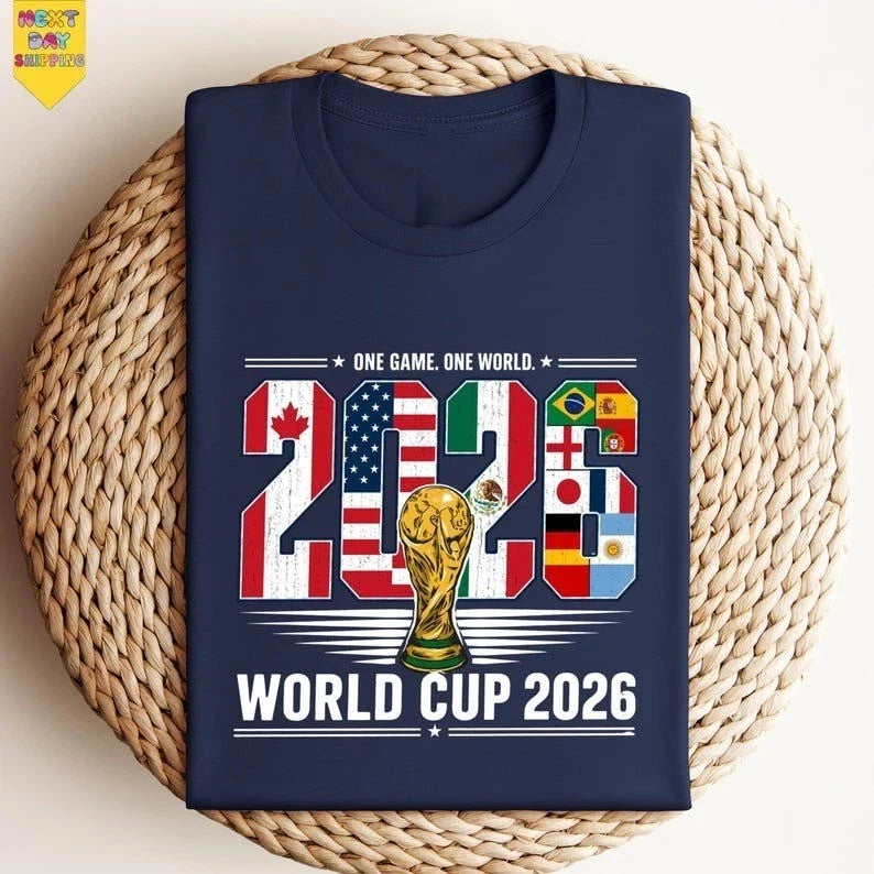 World Cup 2026 Soccer Graphic Tee, USA Football Graphic Tee Unisex