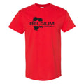 Belgium Football Strike - Soccer Sports Short Sleeve - Red Unisex