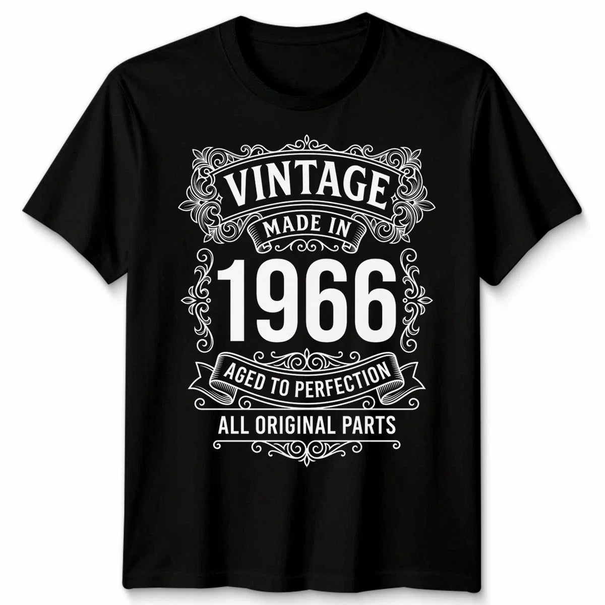 Unisex 60th Birthday Gift T Shirt All Original Parts Born In 1966 Unisex