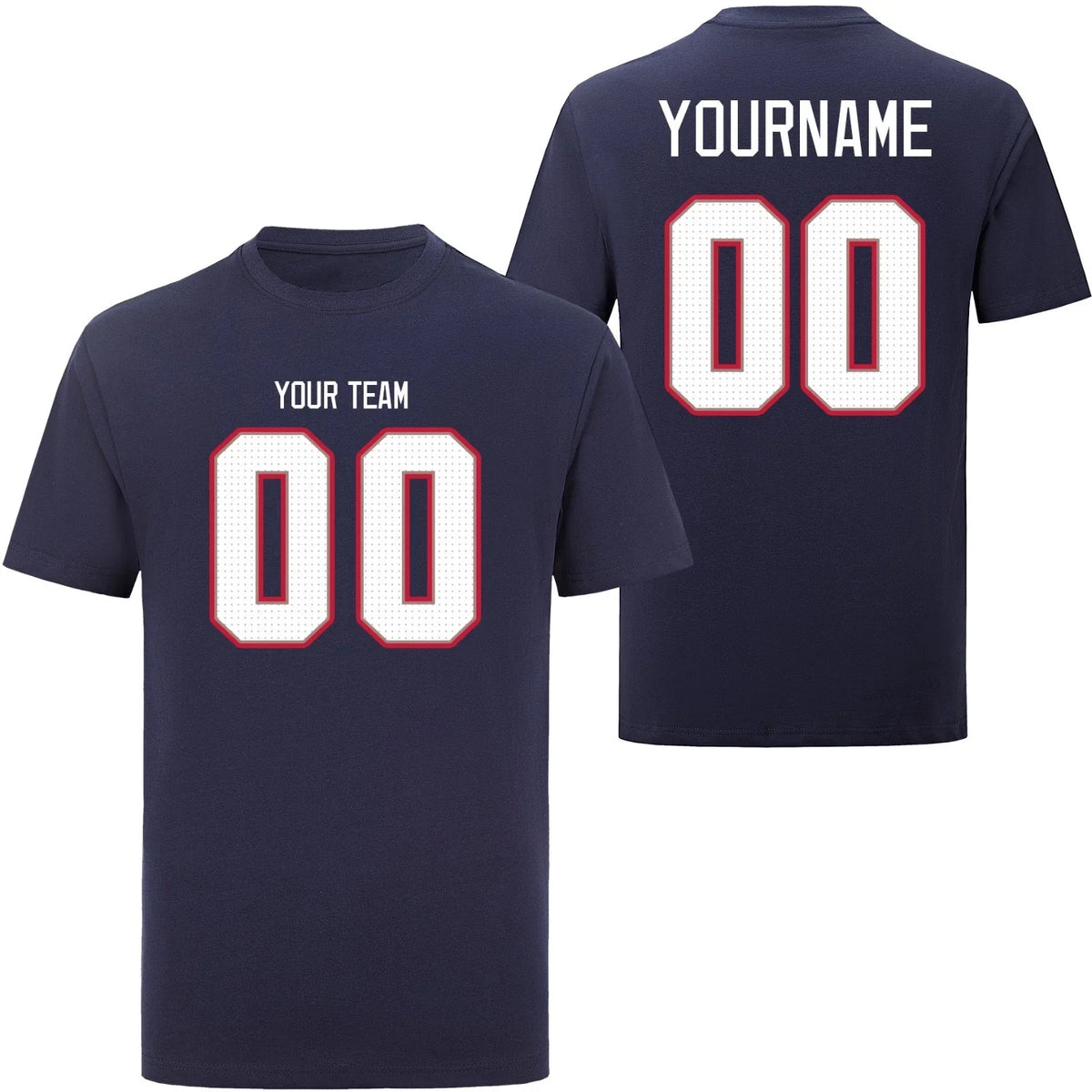 Personalized Print s, Custom Cotton Tops Tee - Add Any Name/Number/Photo Unisex