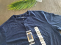 GAP Men's Soft Slub Henley (Size Small) Navy Blue Tee MSRP $34.95 Unisex