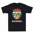 Born To School Funny Men's Tee Adult Games Play Video Forced To Vintage Unisex