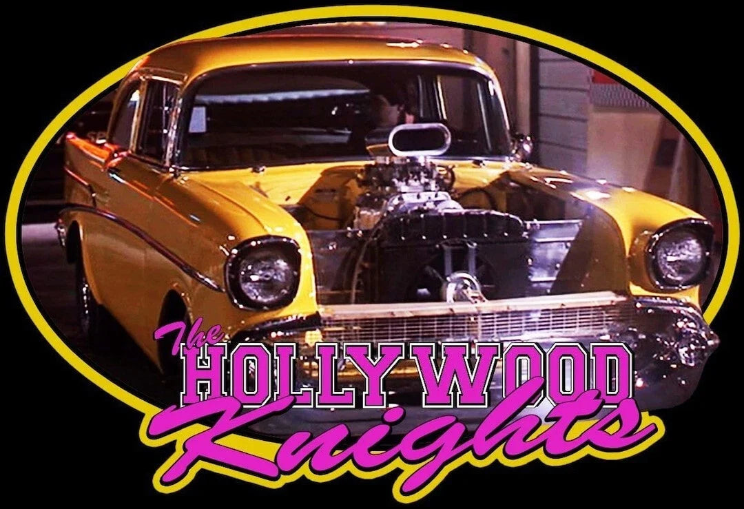 Hollywood Knights Classic 57 Chev (E-2) Black 100% Cotton Unisex