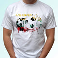 Lithuania football flag white t shirt soccer style design mens womens kids baby Unisex
