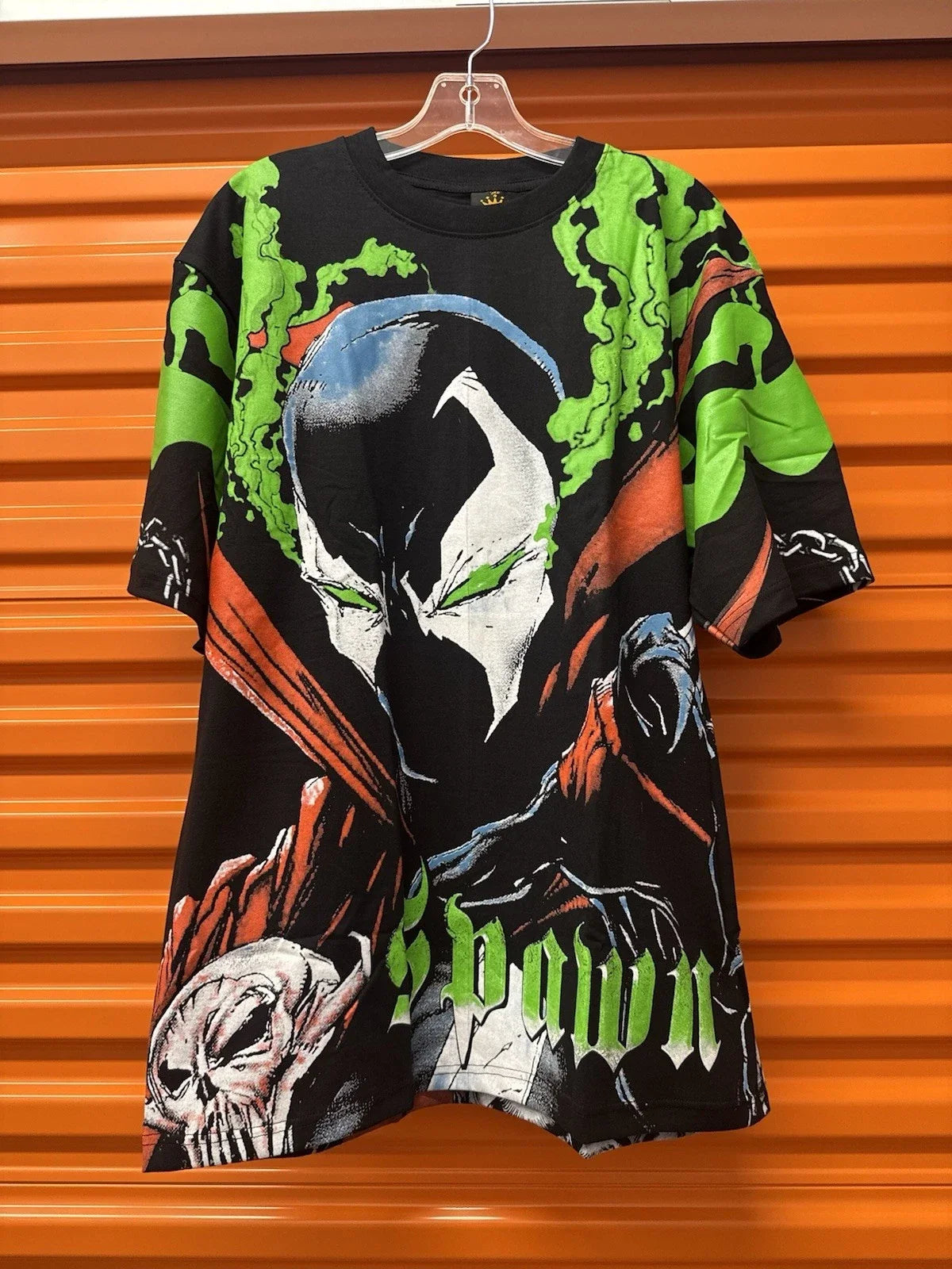 Spawn Modern AOP Black Size XL Crown Tag All Over Print Comics Unisex