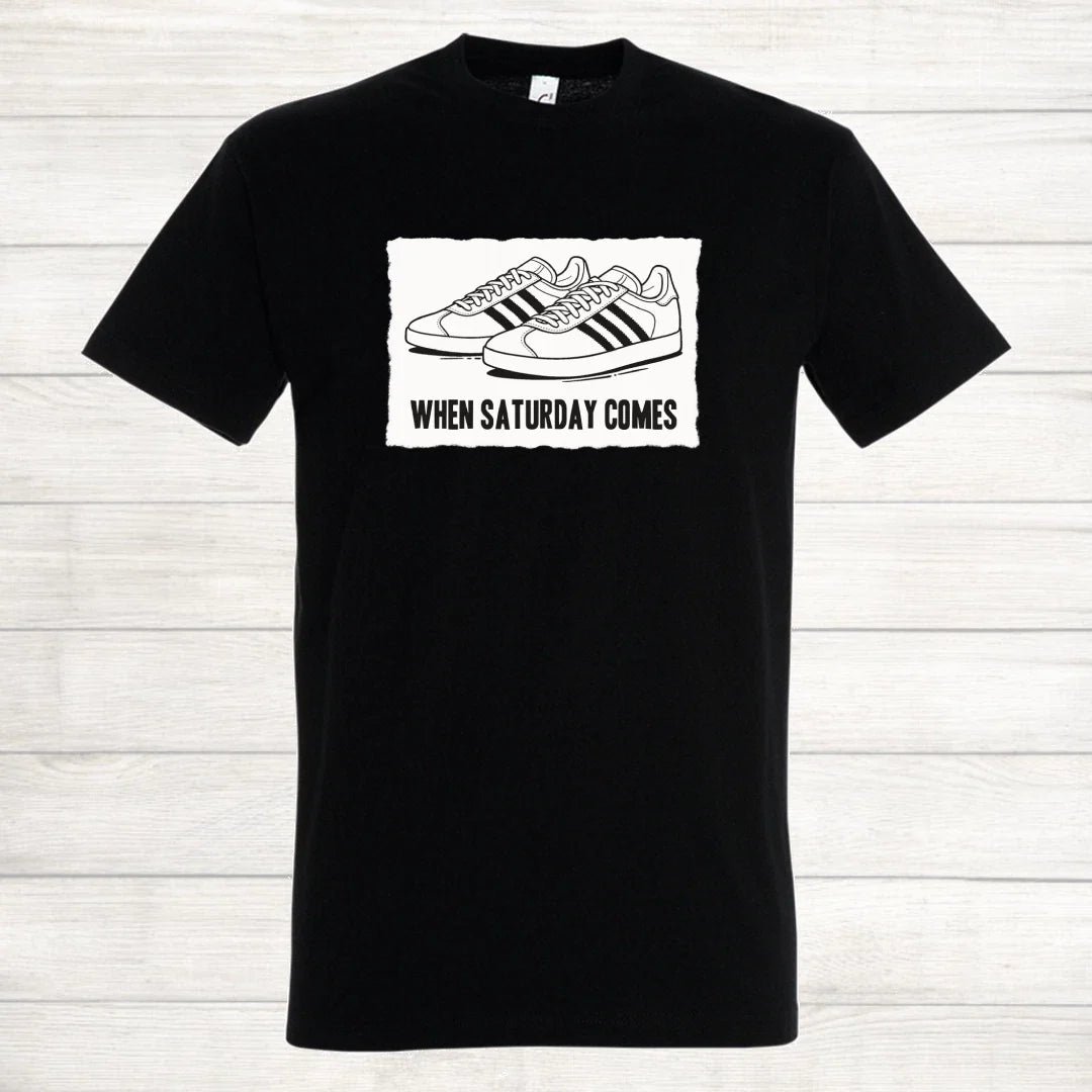 Newcastle United Fulham Swansea Derby Black and White Casual Weekend T Shirt Unisex