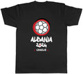 Personalised Albania 2024 Mens Football Soccer Supporter Fan Tee Gift Unisex