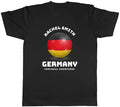 Personalised Germany Flag Football Supporters Fan Mens Tee Gift Top Unisex