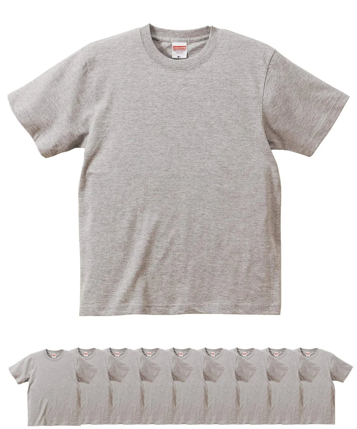 United Athle 5942-01 6.2oz Premium s Set of 10 Men's (Mixed Gray, XL) Unisex