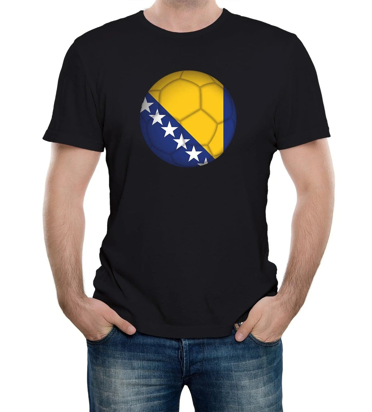 Mens Bosnia Football Supporter World Cup Euros Copa America Country Unisex