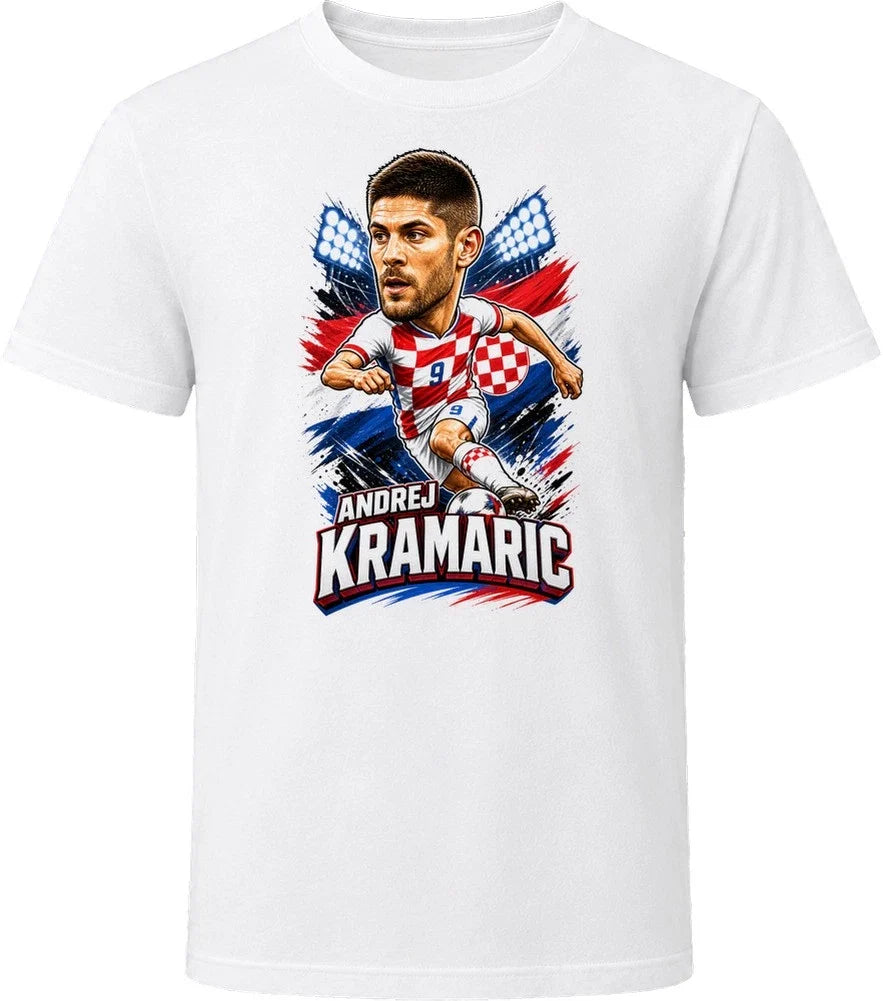 Andrej Kramaric, Croatia Caricature Soccer 2026 T Shirt Unisex