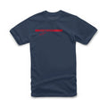 Alpinestars Fastback T Shirt Men Motorcycle Motorbike Tee -Casual wear Navy (70) Unisex