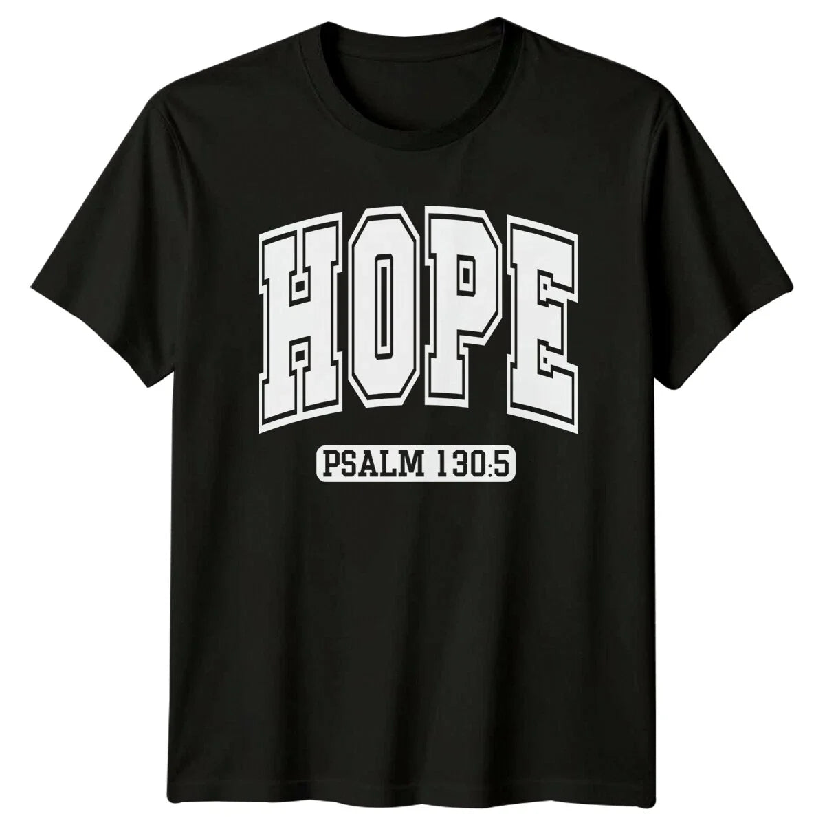 Hope Psalm 130:5 Christian Faith Graphic Varsity Style Unisex