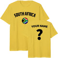 Personalised South Africa football T Shirt, Custom Name and Number Football Tee Unisex