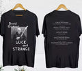David-Gilmour Luck And Strange 2024 Tour Date Unisex Shirt, 2 styles Fan Shirt Unisex