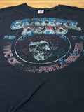 Grateful Dead 1974 Tour 2XL Boxy Oversized Faded Black Junk Food Y2K Unisex