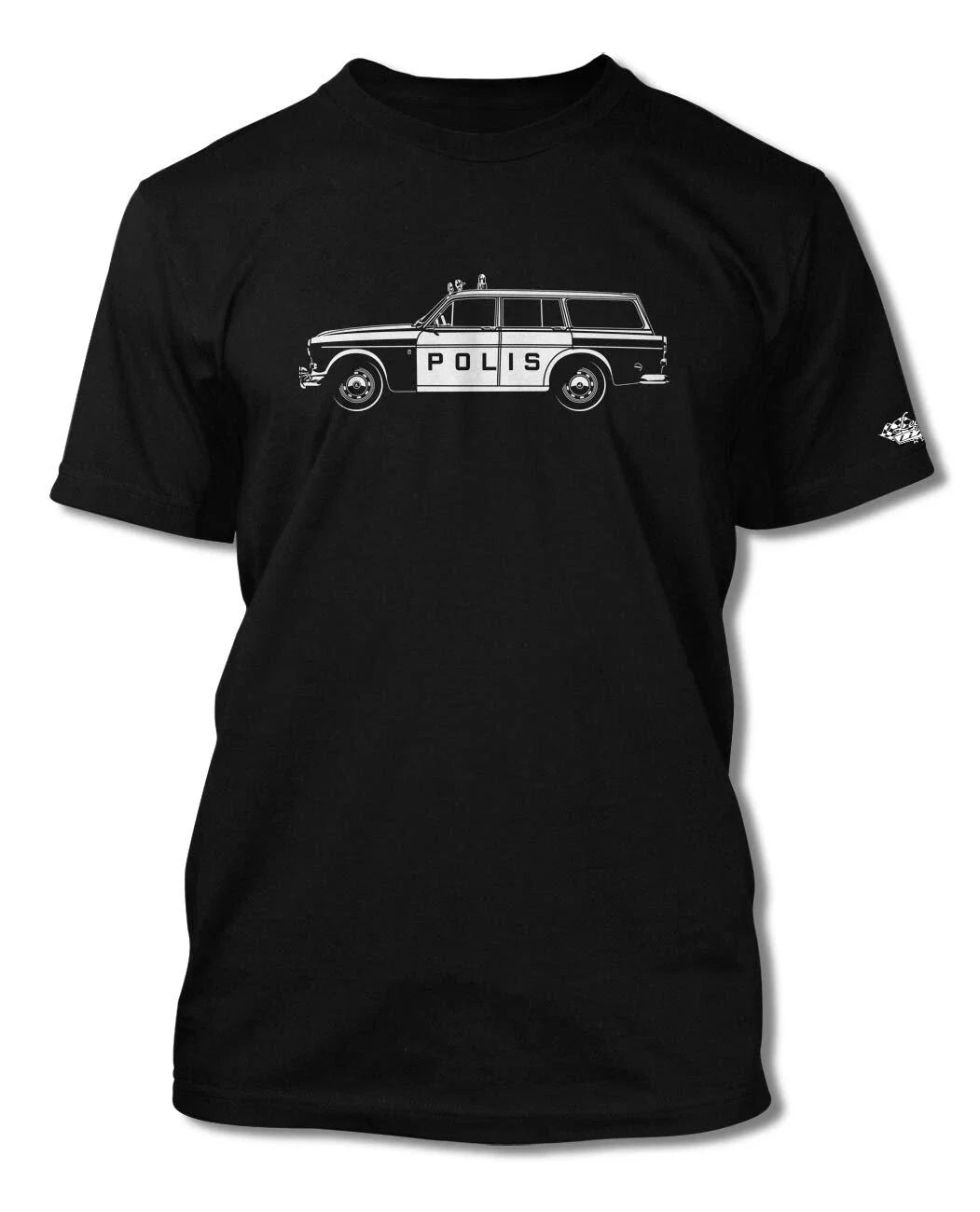 Volvo P220 Station Wagon Swedish Polis police 1962 - 69 - Men - Side Vie Unisex