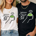 Behave No Funny Dishonest Frog Unisex Kids T shirt Cartoon Meme Quote Gift Tee Unisex