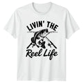 Livin The Reel Life Mens Bass Fishing Fathers Day Gift For Him Unisex