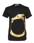 NWT TRUSSARDI Milano crewneck cotton black gold luxury Italy L Unisex