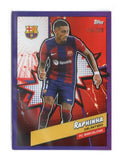 Topps FC Barcelona Fan Set 2023 PURPLE REFRACTOR BARH-5 HEROES Raphinha #144/299 Unisex