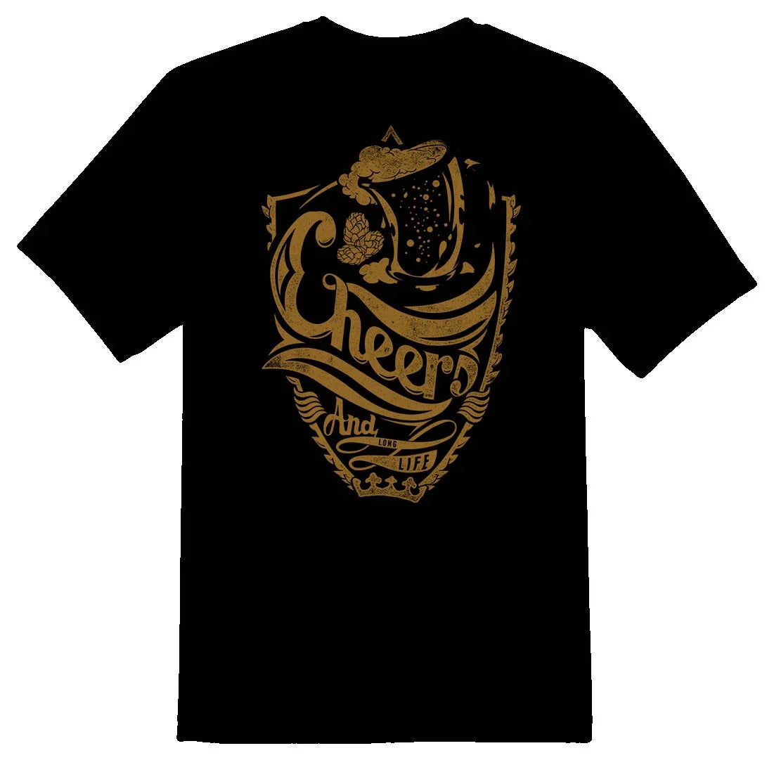 Cheers drinks drinking black or white tee shirt Unisex