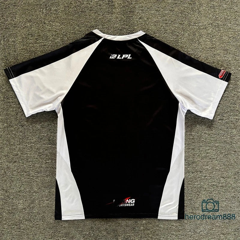 LOL 2025 AL Team LPL MSI Anyone’s Legend Esport White Black S15 Jersey Unisex